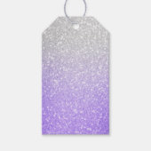 Grijze en Paarse Afbeelding Cadeaulabel (Voorkant)