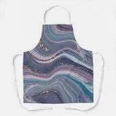 Grijze en Paarse vloeibare marmer Schort (Voorkant)