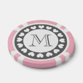 Grijze en roze bruiloft poker chips | Aangepaste t (Enkel)