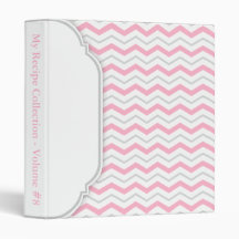 Grijze en roze Chevron gepersonaliseerd Multomap