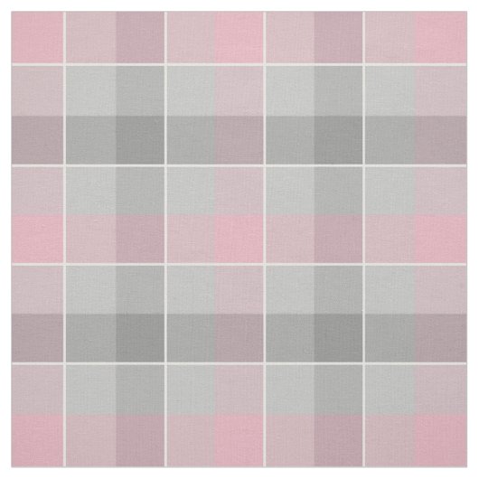 grijze en roze geruite plaid stof (Swatch)