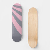 Grijze en roze golf persoonlijk skateboard (Voorkant)