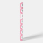 Grijze en Roze Hartjes Mobiele Telefoon Hoesje Val (Achterkant / Rechts)