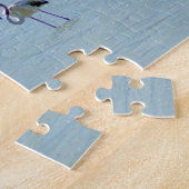 Grijze en roze vlam in het meer legpuzzel (Zijkant)