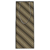 Grijze en sepia wijn cadeautas (Achterkant)