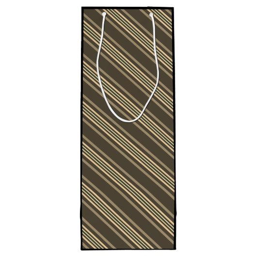 Grijze en sepia wijn cadeautas (Achterkant)