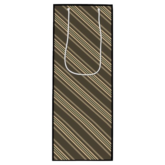 Grijze en sepia wijn cadeautas (Voorkant)