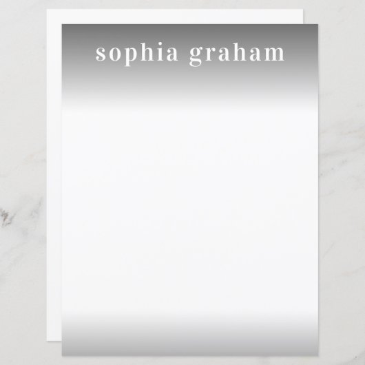 Grijze en witombre papier (Voorkant / Achterkant)