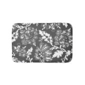 Grijze en witte  bloemkool afdrukken badmat (Voorkant)