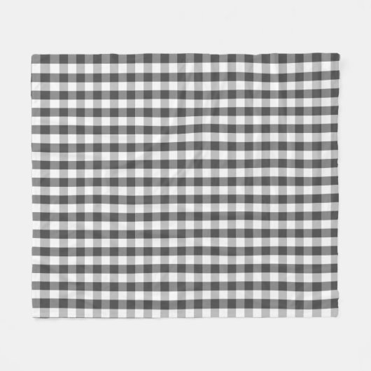 Grijze en witte buffelzone Land Fleece Deken (Voorkant (Horizontaal))