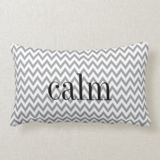 Grijze en witte Chevron Reversible Emotion Pillow Kussen