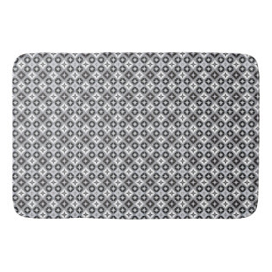 Grijze en witte design badmat
