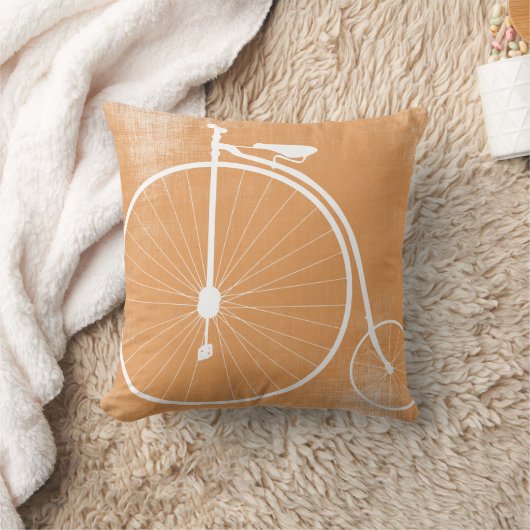 Grijze en witte fiets Pillow Kussen (Deken)