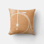 Grijze en witte fiets Pillow Kussen (Voorkant)
