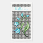 Grijze en witte galg servet (Voorkant)