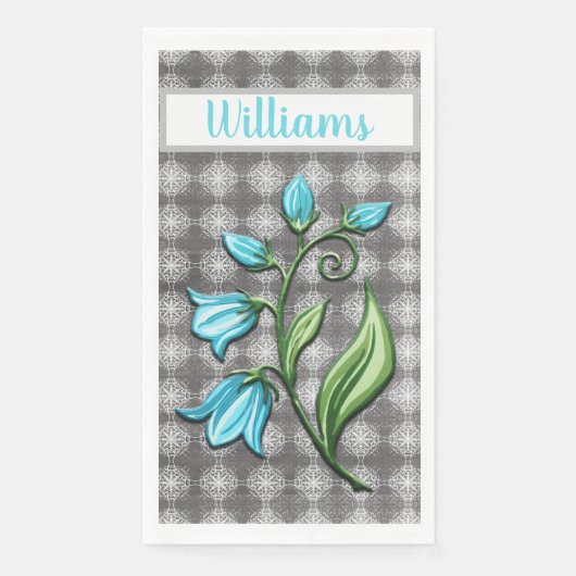 Grijze en witte galg servet (Voorkant)