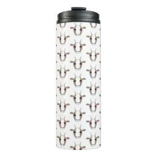 Grijze en witte geiten op Tumbler Thermosbeker