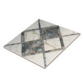 Grijze en witte, herhaalbare keramische Tegel Tegeltje (Zijkant)