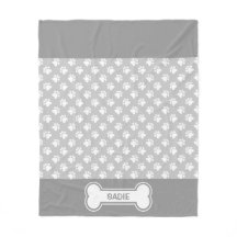 Grijze en witte honden en bonen met naam