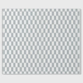 Grijze en witte Japanse yagasuri Pattern Gift Wrap Cadeaupapier (Vlak)