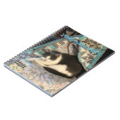 Grijze en witte kat notitieboek (Linkerzijde)