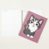 Grijze en witte kat planner (Display)