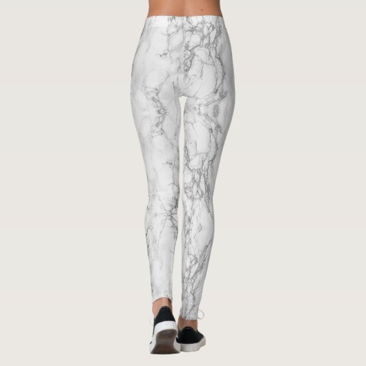 Grijze en witte Leggings (Achterkant)