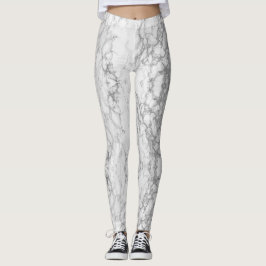 Grijze en witte Leggings