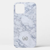Grijze en witte marmer afdrukken Case-Mate iPhone case (Achterkant)