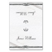 Grijze en witte nautische huwelijkskaartjes kaart (Voorkant)