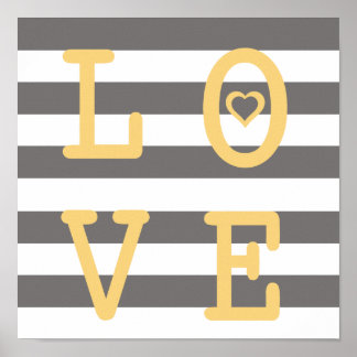 Grijze en witte neerslag Nursery Wall afdrukken Poster