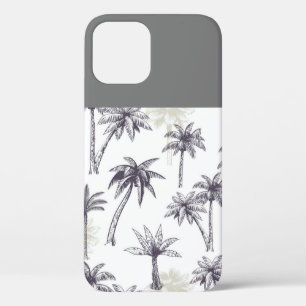 Grijze en witte palmboom Case-Mate iPhone case
