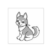 Grijze en witte pap rubberstempel (Afrduk)