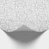 Grijze en witte papiergiet cadeaupapier (Hoek)