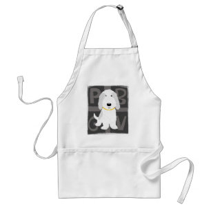 Grijze en witte PBGV Standaard Schort