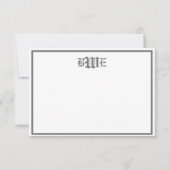 Grijze en witte platte Kaart (Voorkant)