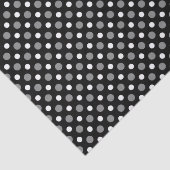 Grijze en witte poka Dots Tissuepapier (Detail)