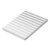 Grijze en witte snoepjes strepen notitieblok (Linkerzijde)