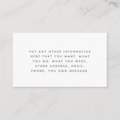 Grijze en witte sociale links Kaarten invoegen (Achterkant)