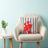 Grijze en witte streep met Kinder rijwieltjes Kussen (Stoel)