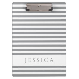 grijze en witte streep patroonnaam klembord