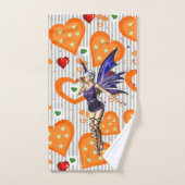 Grijze en witte streep zachte handdoekjes bad handdoek (Handdoek)