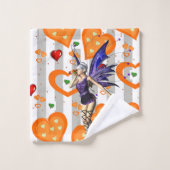 Grijze en witte streep zachte handdoekjes bad handdoek (Wasdoekje)