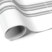 Grijze en witte strepen cadeaupapier (Rol Hoek)