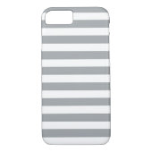 Grijze en witte strepen Case-Mate iPhone case (Achterkant)