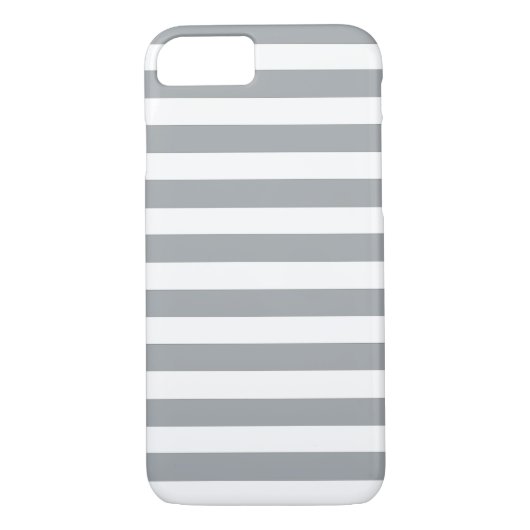Grijze en witte strepen Case-Mate iPhone case (Achterkant)