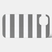 Grijze en witte strepen Case-Mate iPhone case (Achterkant (horizontaal))