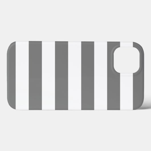 Grijze en witte strepen Case-Mate iPhone case (Achterkant (horizontaal))