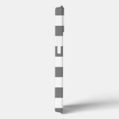 Grijze en witte strepen Case-Mate iPhone case (Achterkant / Rechts)