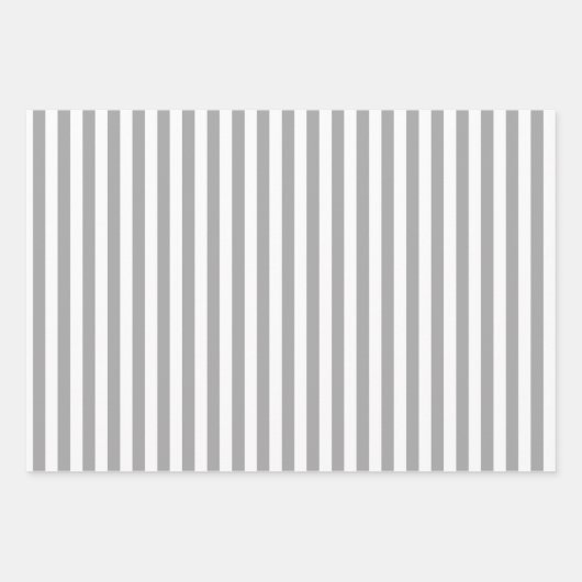 Grijze en witte strepen inpakpapier vel (Voorkant 2)